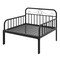 Twin Size Extendable Metal Daybed with Guardrails and Armrests